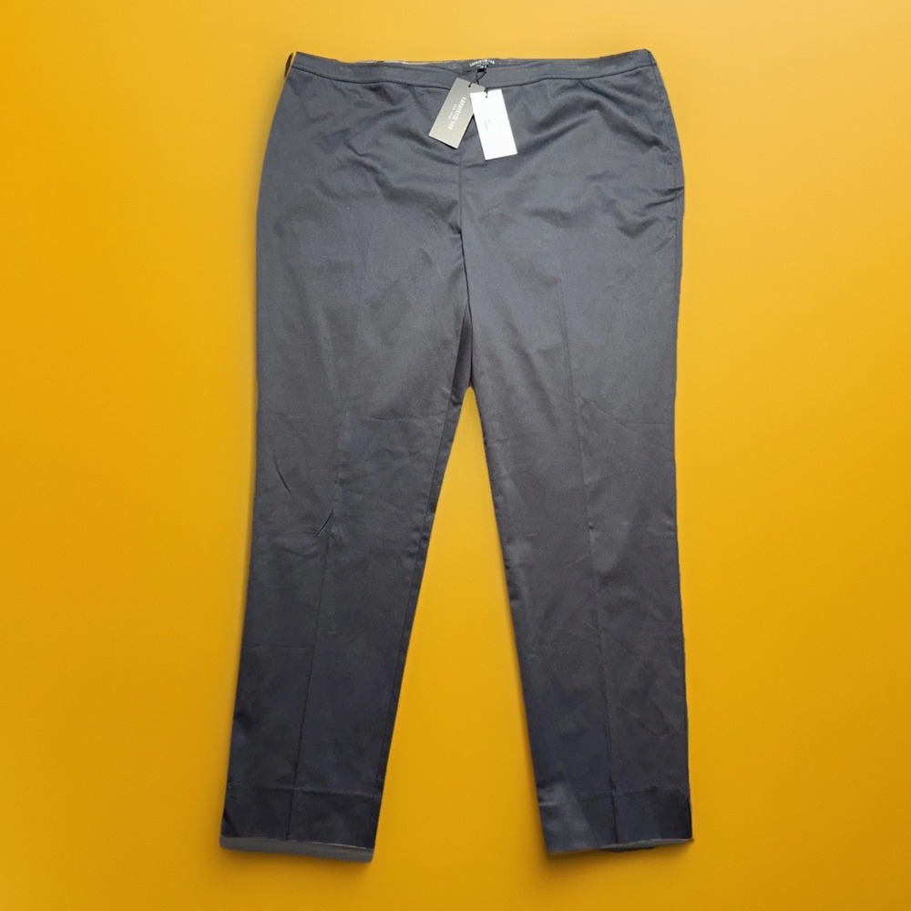 NWT Lafayette 148 New York Dress Pants Navy Casual Sz 18 MSRP $268